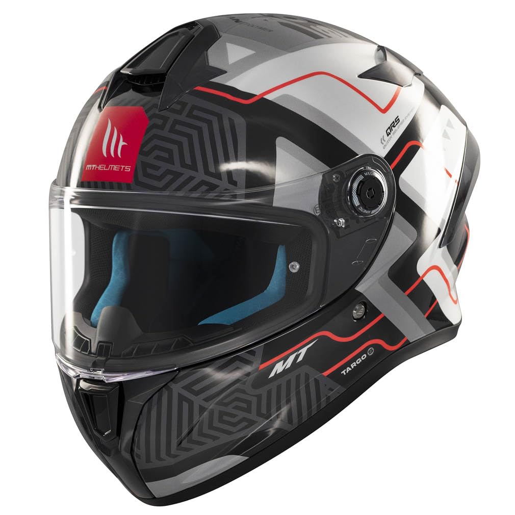 MT Helmets Targo S Designed Brik C0 Brillo - Casco de Moto Integral Homologado 22.06
