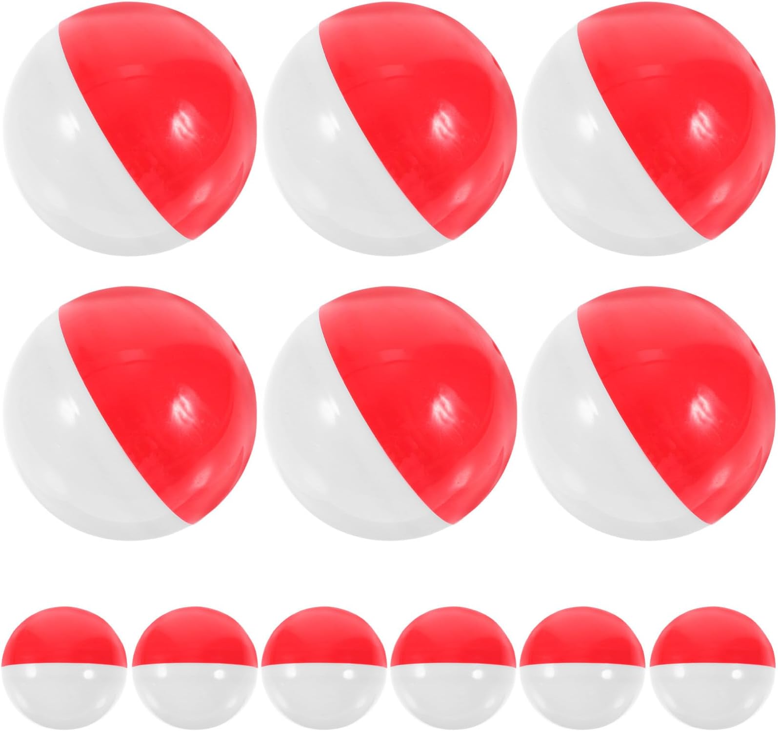 HOMSFOU 50Pcs Small Round Capsules Vending Machine Capsules Empty Plastic Gumball Machine Containers for Christmas Party Kids Birthday Favor Prize, 50mm