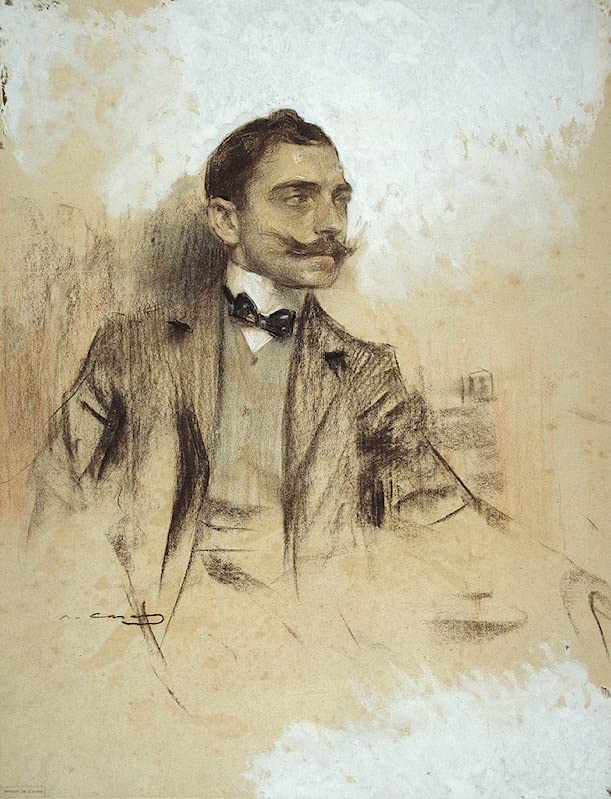 Affiche Toile Portrait Ramon Casas Pour Habiller un Mur Vide 60x90