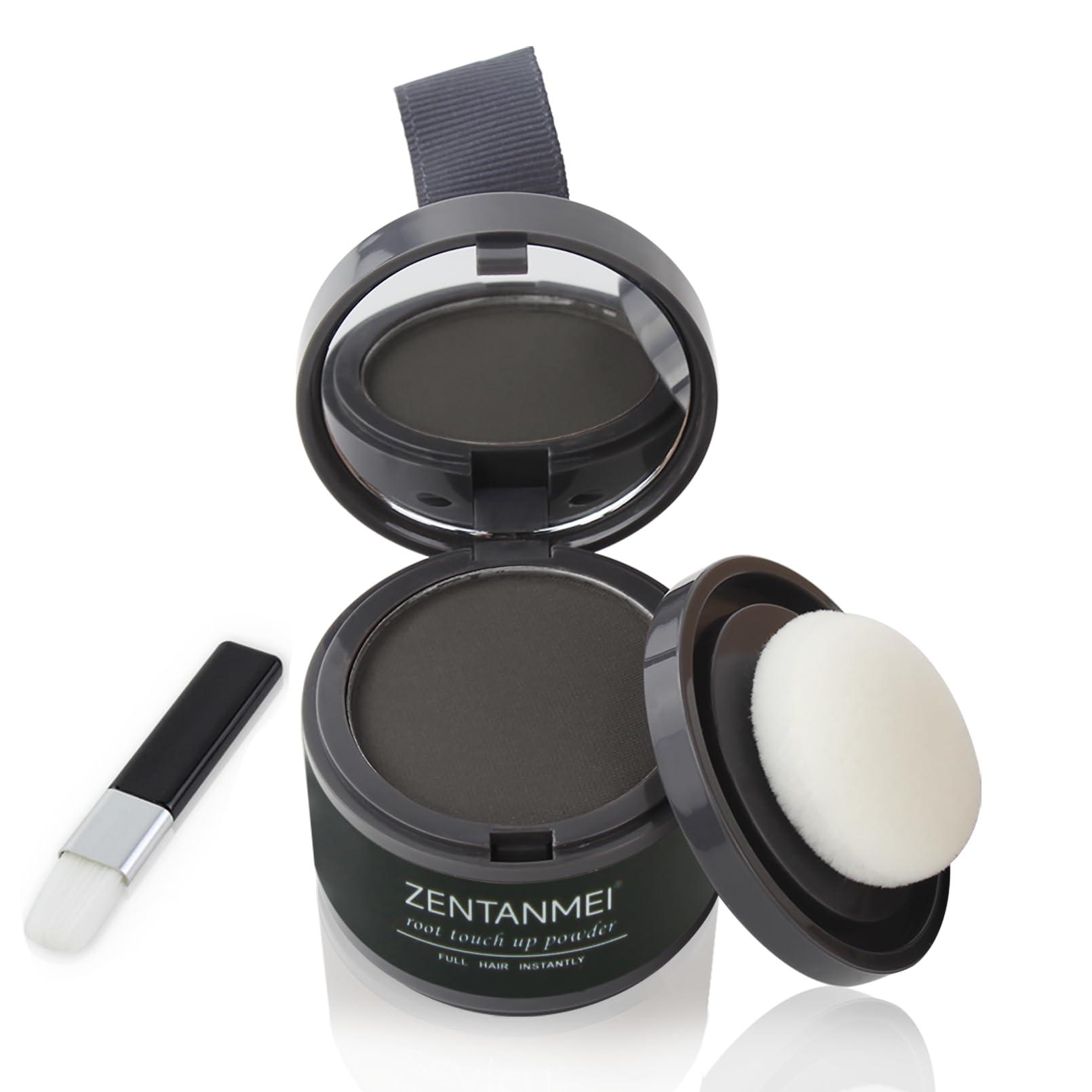 ZENTANMEI Root Touch Up Hairline Powder for Women & Men, Gray Hair Cover Up, Hairline Shadow Powder Sweatproof & Windproof, 0.14 oz Root Cover Up for