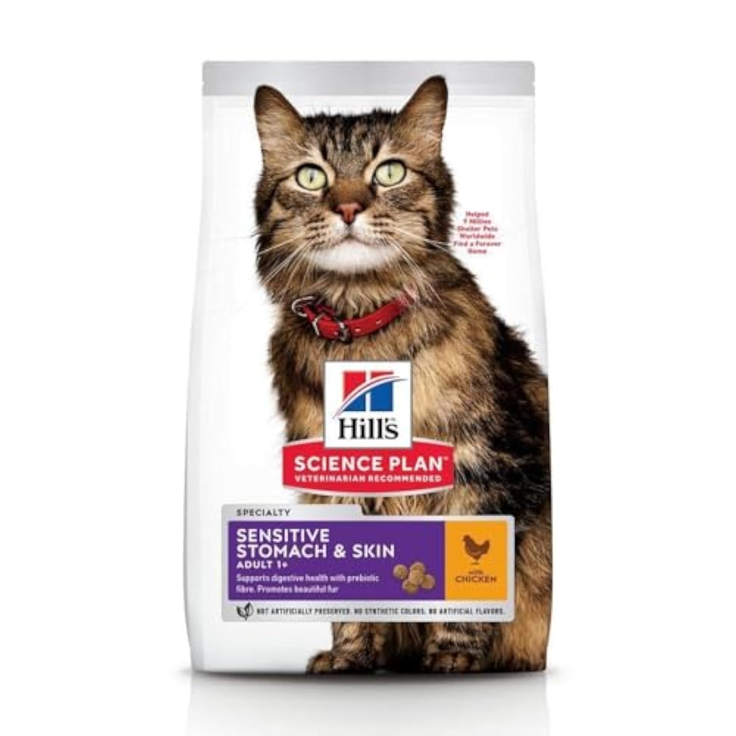 Hill's Science Plan Sensitive Stomach & Skin Adult Cat Food with Chicken 7kg, 262445, 604069Hill's Science Plan Sensitive Stomach & Skin Adult Cat…