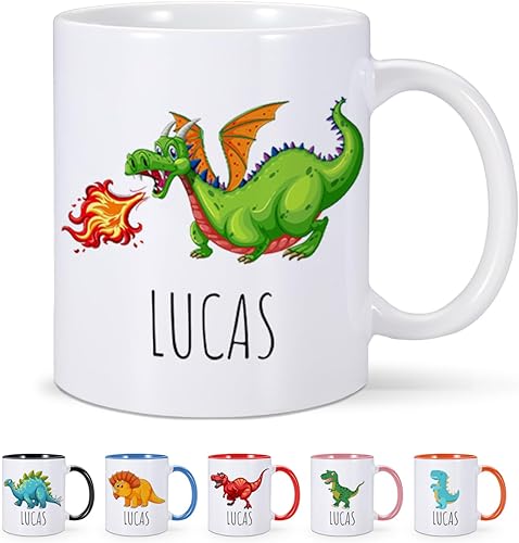 Taza de dinosaurio personalizada para adultos y niños, bonita taza de café de dinosaurio, regalos de cumpleaños, Navidad, para niñas y niños, taza disponible en Yaxa Venezuela