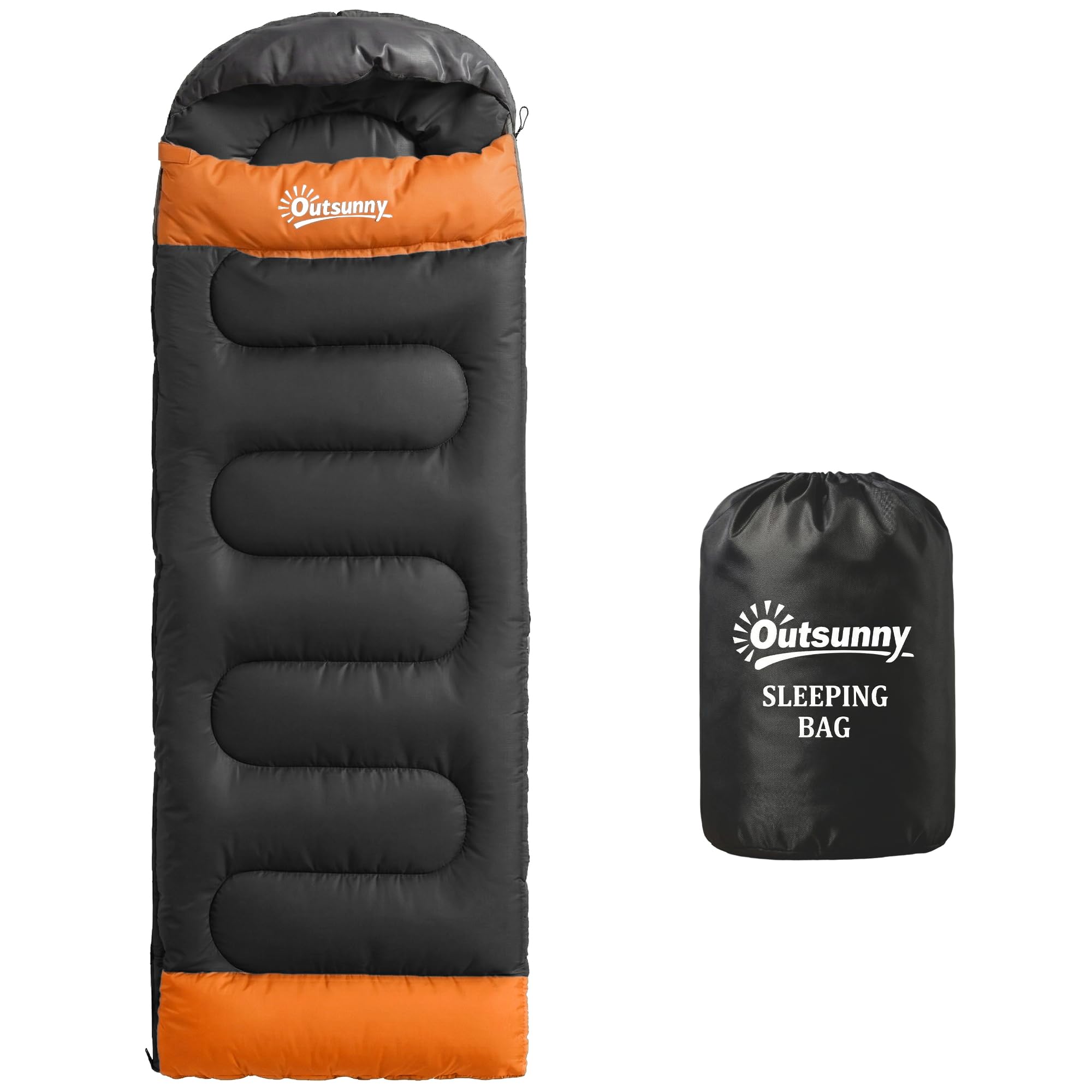 Outsunny Sleeping Bag for Adults, Lightweight & Compact Sleeping Bag, 3 Seasons Adult Blanket, Small Packed Size, Soft, Thick and Warm, for Outdoor Camping — view 11
