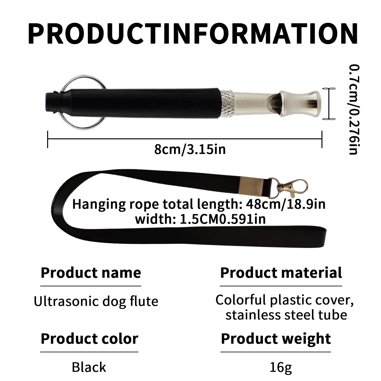 Bailinks Professional Ultrasonic Dog Whistle Set-Adjustable Frequency for Effective Training and Recall - Image 2