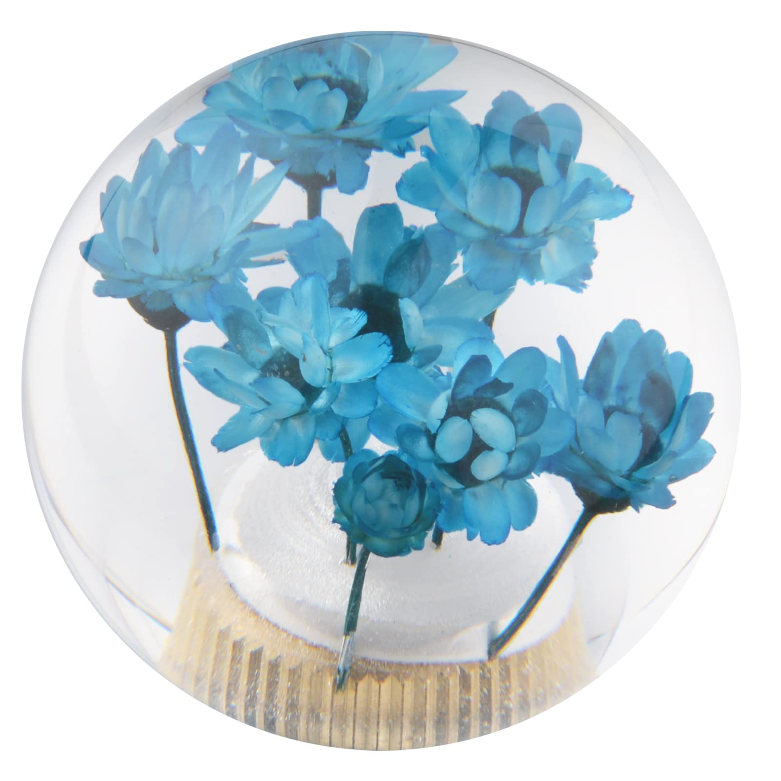 Padaodao Blue Flower Gear Stick Knob, Universal Shift Knobs For Most Manual Automatic Transmissions Suv Cars,