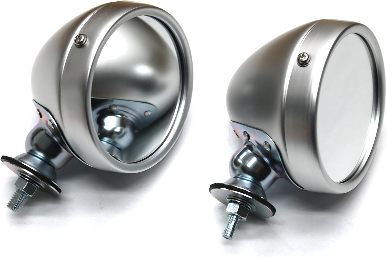 New Set of Aluminum Bullet Mirrors Fender or Door Mount Vintage Classic Car Raydot-Type Pair