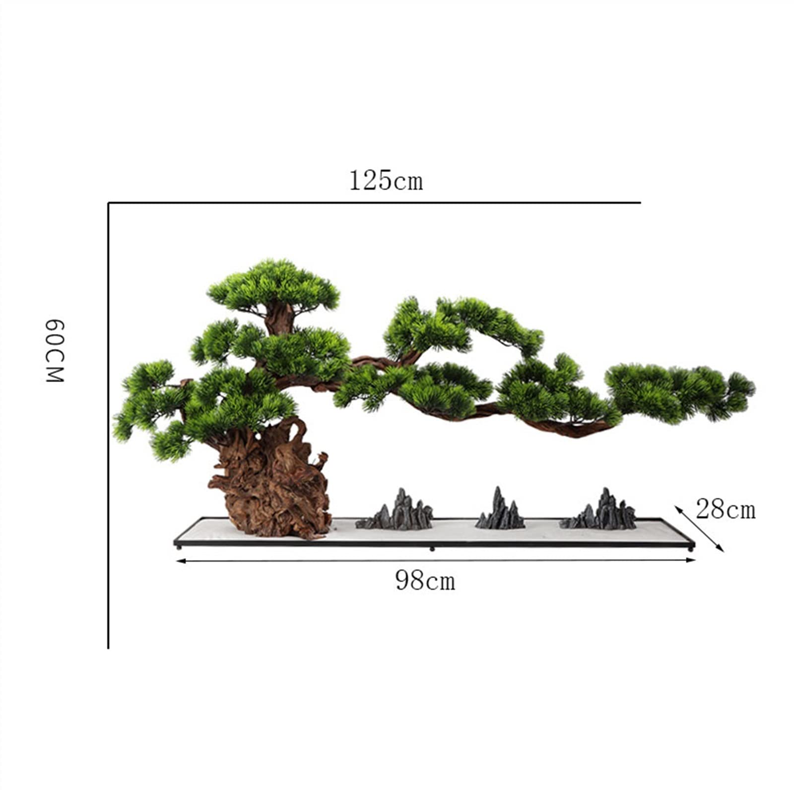 HASMI Artificielle Bonsaï Plantes artificielles bonsaï Arbre Faux Plantes Affichage de Bureau, Simulation pin Arbre Plante en Pot for la décoration de la Maison décor de Jardin Plante Artificielles