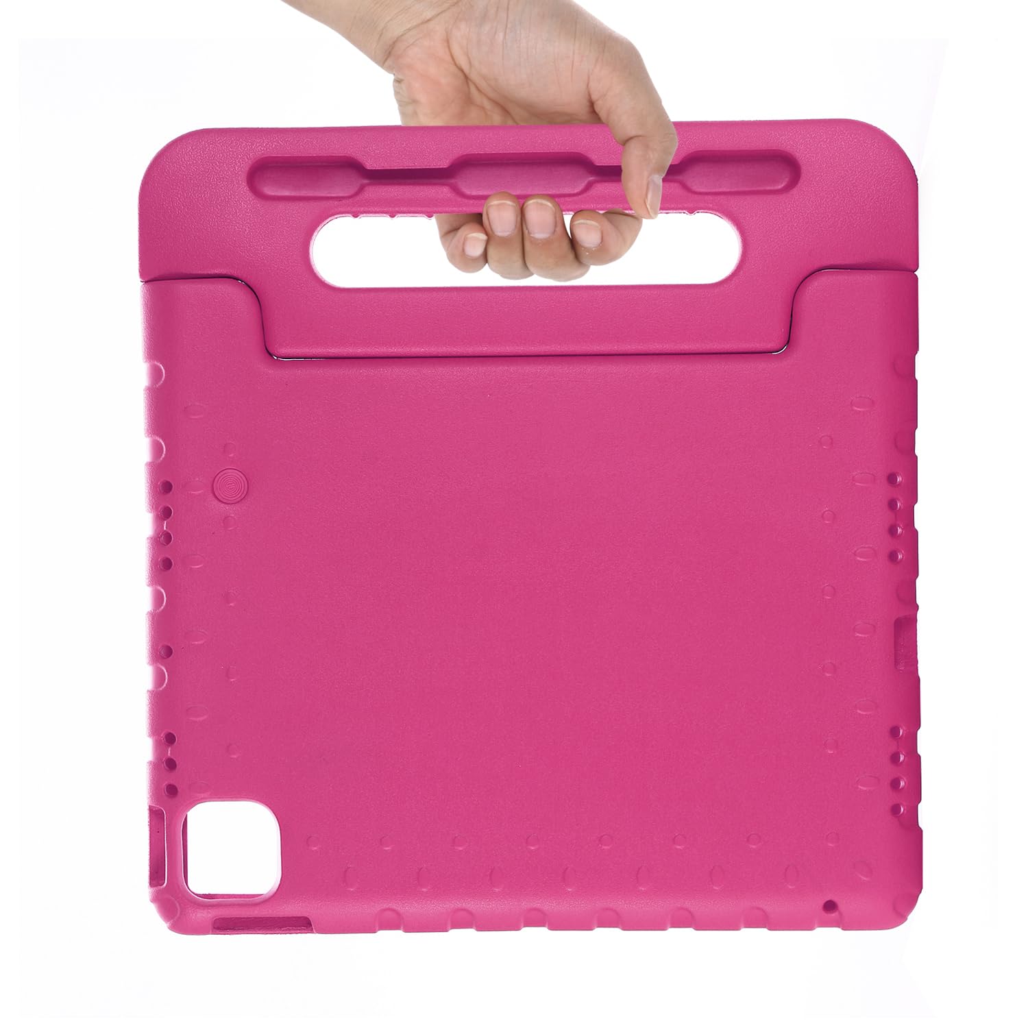 Custodia per bambini per iPad Pro 11" M4 (2024) (modello: A2836/A2837/A3006) (5a generazione) con maniglia/cavalletto/portamatite/supporto girevole a 180°, custodia antiurto in morbida EVA