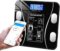Balança Bioimpedância Digital Profissional Suporta Até 180kg via Bluethooth-Ideal Para Fitness, Academia, Banheiro, Saúde E Bem Estar