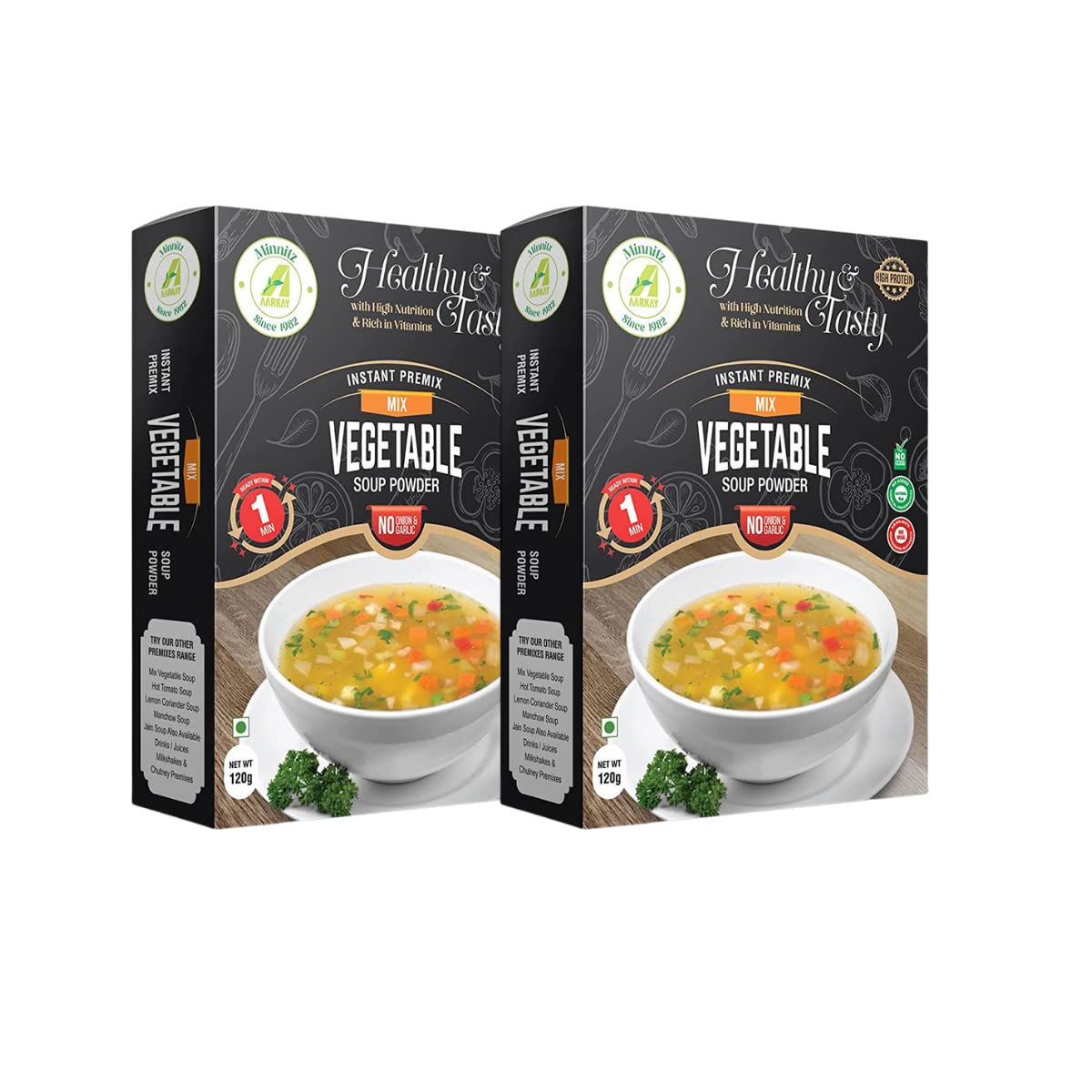Minnitz Fresh and Delicious Vegetable Veg Soup | Instant Mix | No Garlic and Onion |No Added Preservatives | No Chemical | Vegetable Veg Soup Mix 240g(24 Servings) (B09T6WWY8V) Amazon Price History, Amazon Price Tracker
