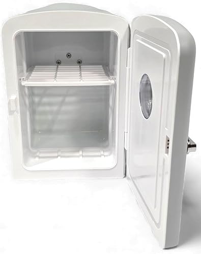 Miniatura 9 de Frigidaire Mini refrigerador personal retro EFMIS229-Moonbeam, de 6 latas4L, incluye cable para el hogar y el coche de 12 V, capacidad de 4 litros