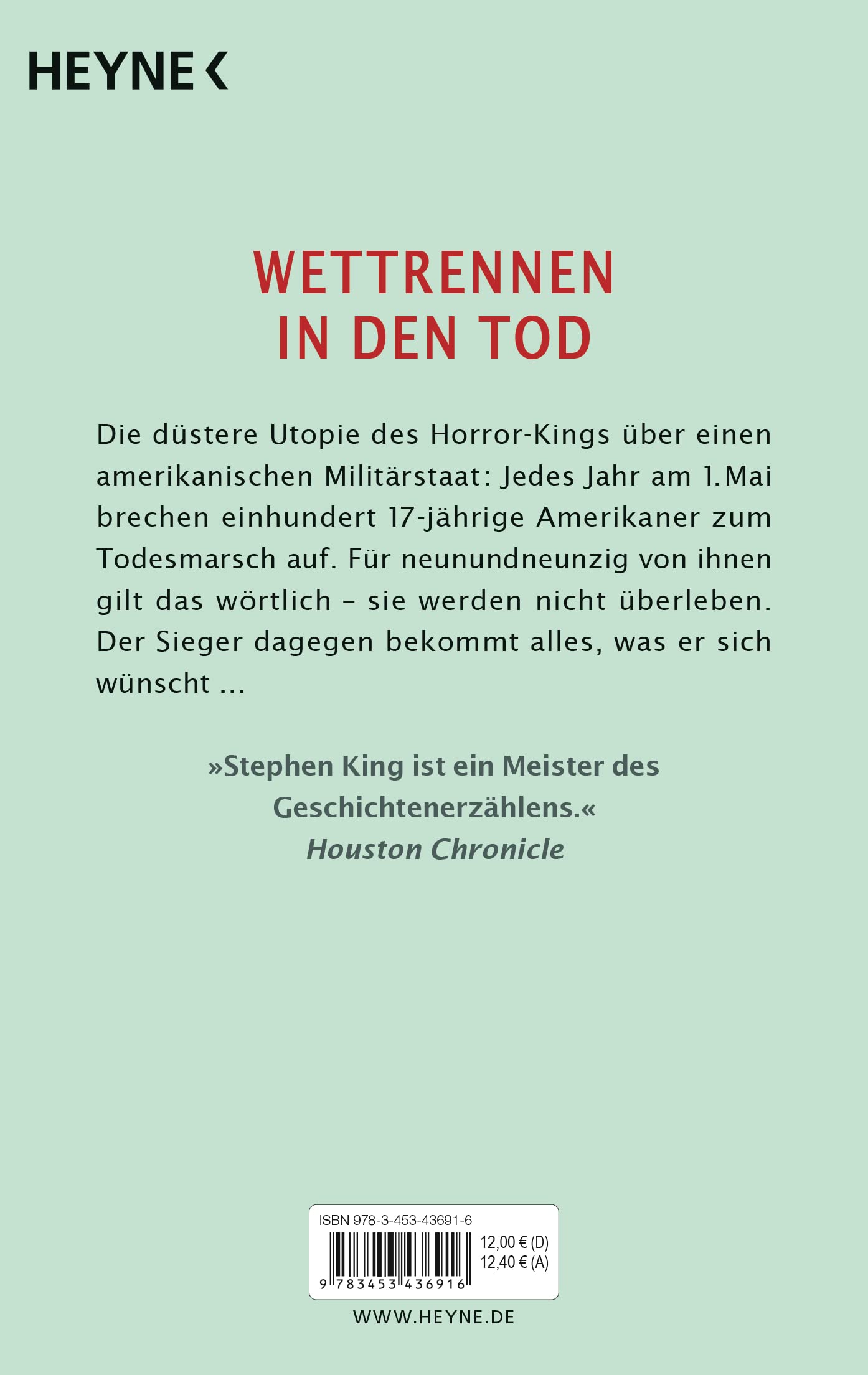 Todesmarsch: Roman - Romanvorlage zur großen Verfilmung "The Long Walk"