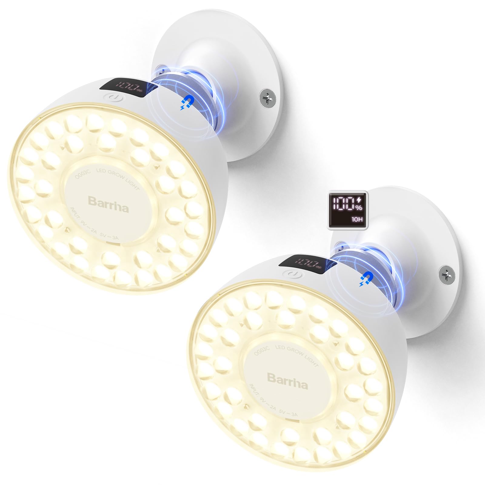 Barrina Orbgrow OG03C Rechargeable Puck Grow Light