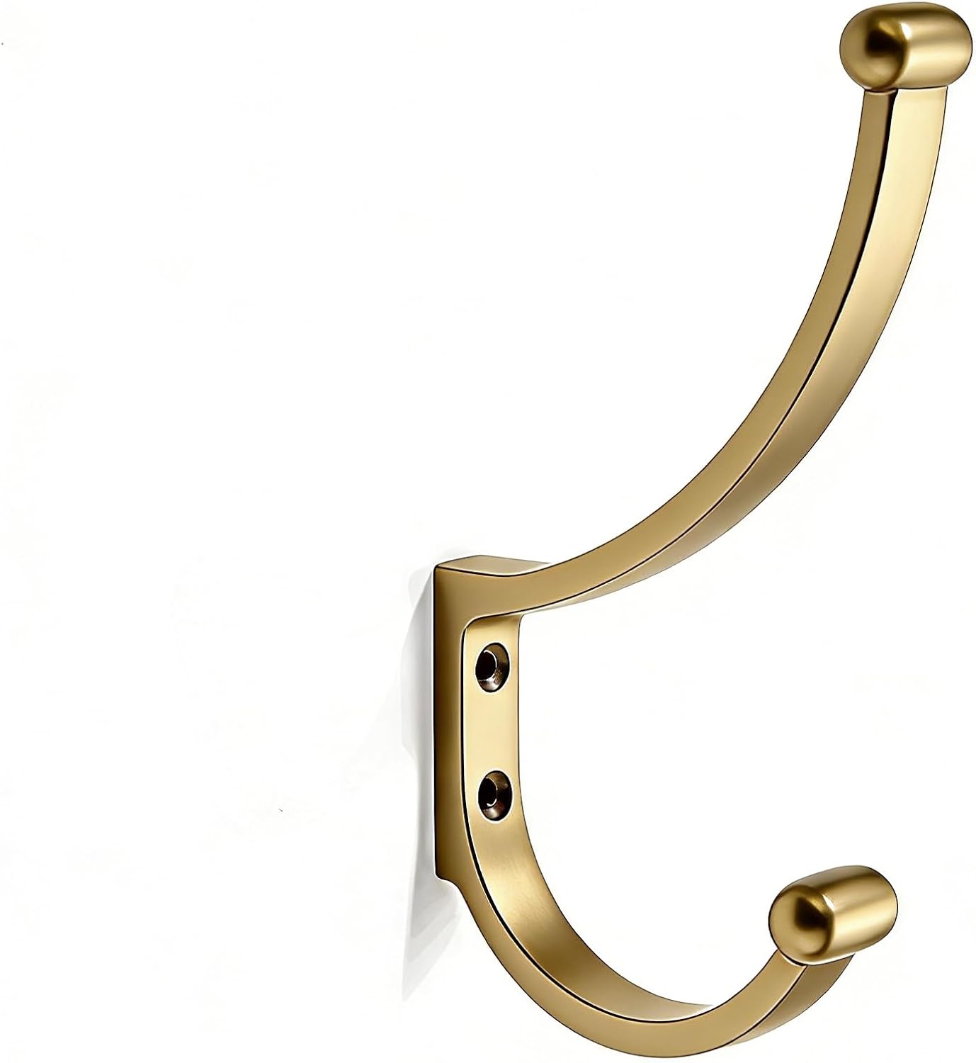 Zinc Alloy 3 Pack 6 inch Champagne Gold Coat Hooks Wall Mounted Heavy Duty Screw Mounted Bathroom Hooks Rustproof Wall Hooks for Towel Robe Hooks，for Hallway Bedroom Entryway Organization