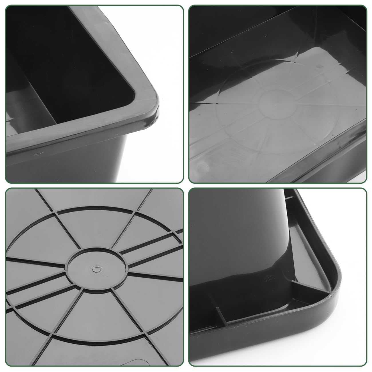 Lot de 4 plateaux de rempotage de plantes de jardin pour mélange de terre