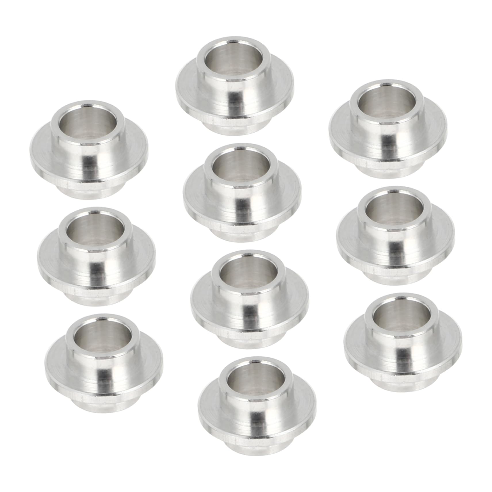 Mikikit Multi-Function Plain Bearings 10pcs Metal Skateboard Bearings for Electric Scooters Inline Skates