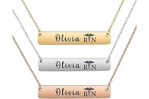 Personalized Registered Nurse Bar Necklace: The Perfect Nurse Gift