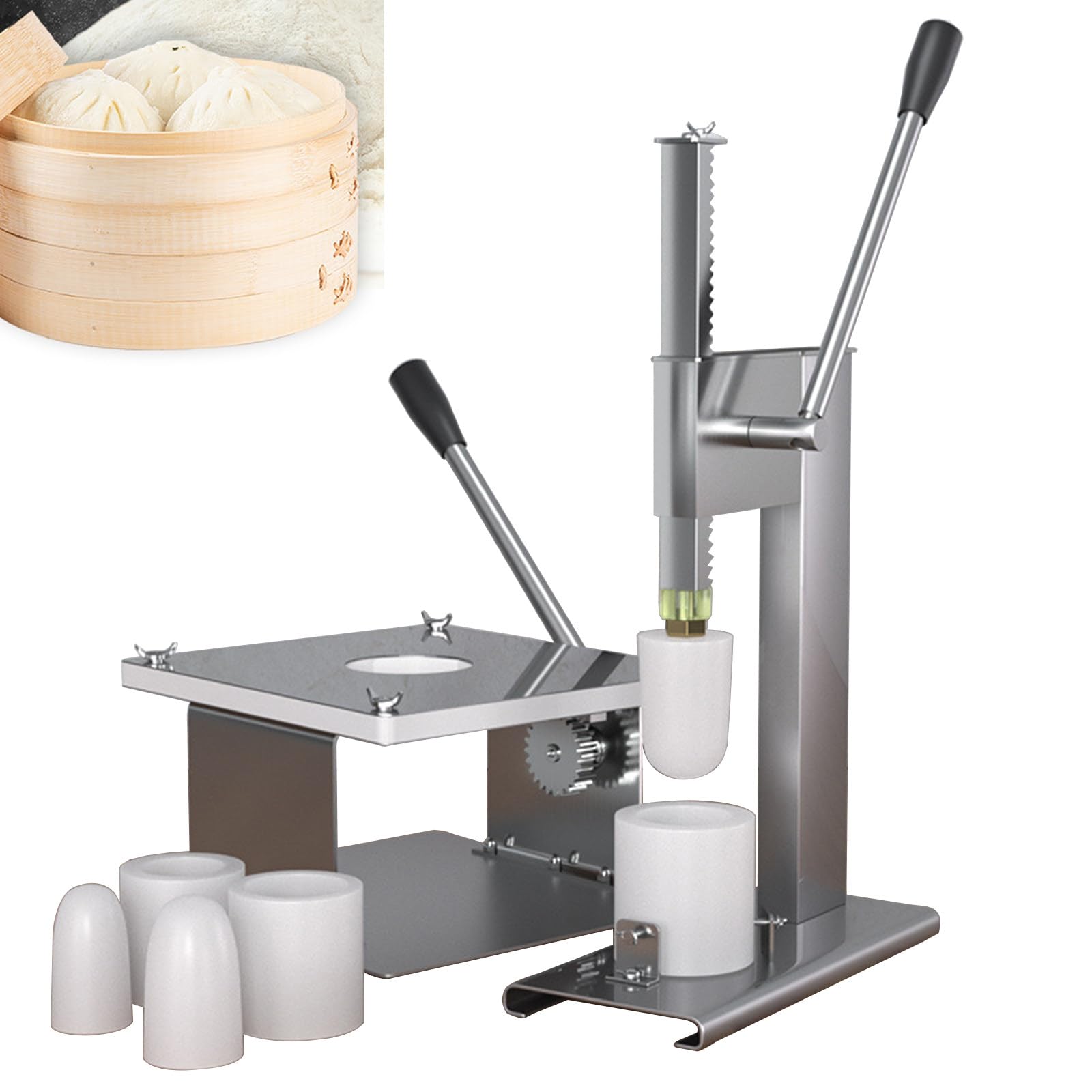 Baozi-Maker-Maschine, schnell gemachte Gebäckkuchen-Dampfbrötchenform, Knödel-Momo-Maker-Form, Bao-Brötchen-Maker-Maschine für Anfänger in der Heimküche