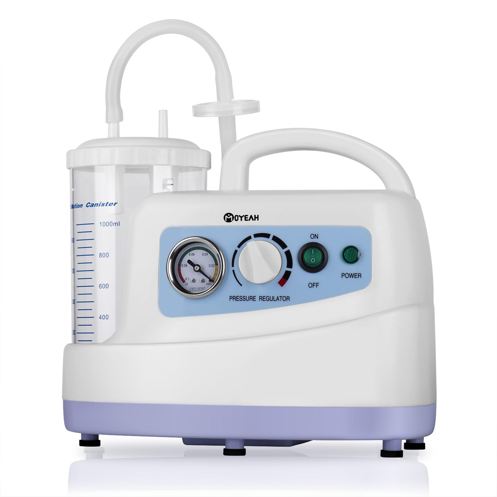 ZIXIAOS Portable Suction Unit Machine,Medical Aspirator Homecare Tabletop Phlegm Mucus,- Sputum Tube Suction Device, Electric Phlegm Suction Machine for Home