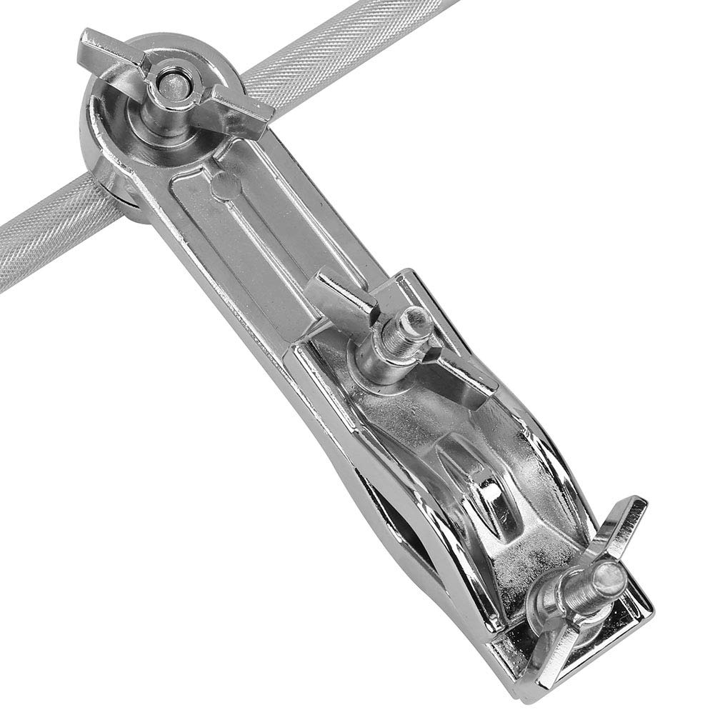Morsetto Fissaggio Braccio Piatto Keenso | Accessorio Per Tamburi | Rotazione 360° | Metallico - Foto 7