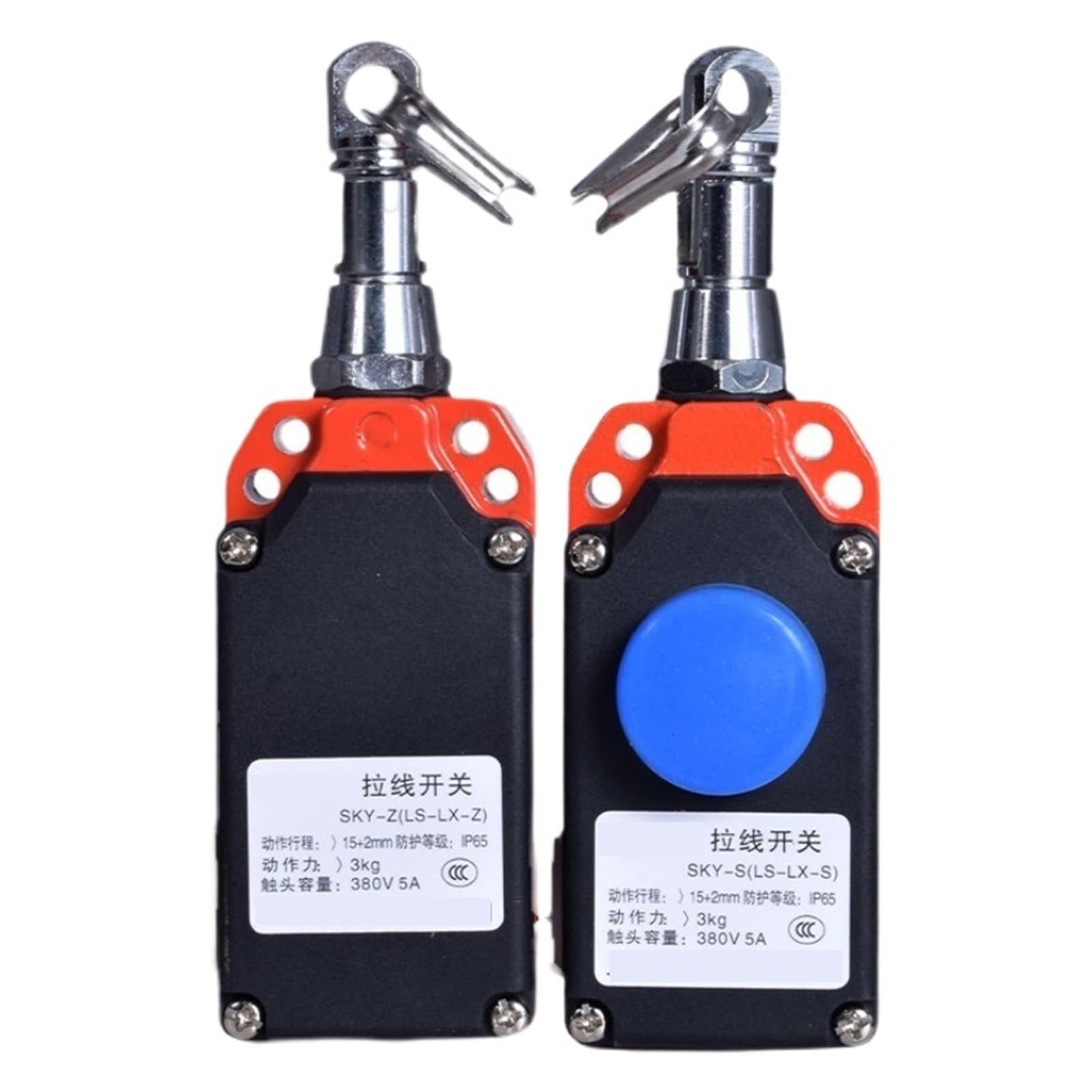 Limiteur de course LS-LX-S/Z robuste avec arrêt d'urgence à câble manuel