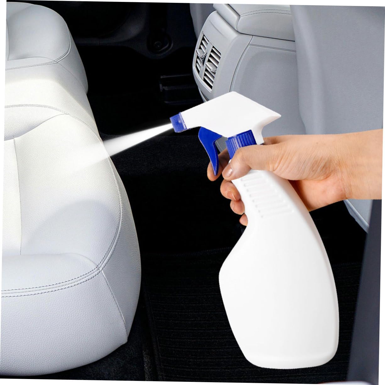 MAGICLULU Spray de Plástico Blanco de 500ml Paquete de 8 Botellas Diseño Ergonómico, Reutilizables para Limpieza para Uso Comercial y Doméstico