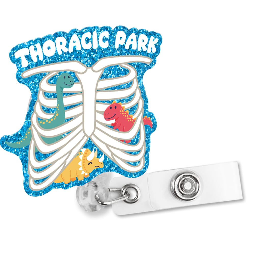 サプライ・アクセサリ・グッズ ra Amazon.com : Sixrip Thoracic Park Retractable Glitter Badge Reel