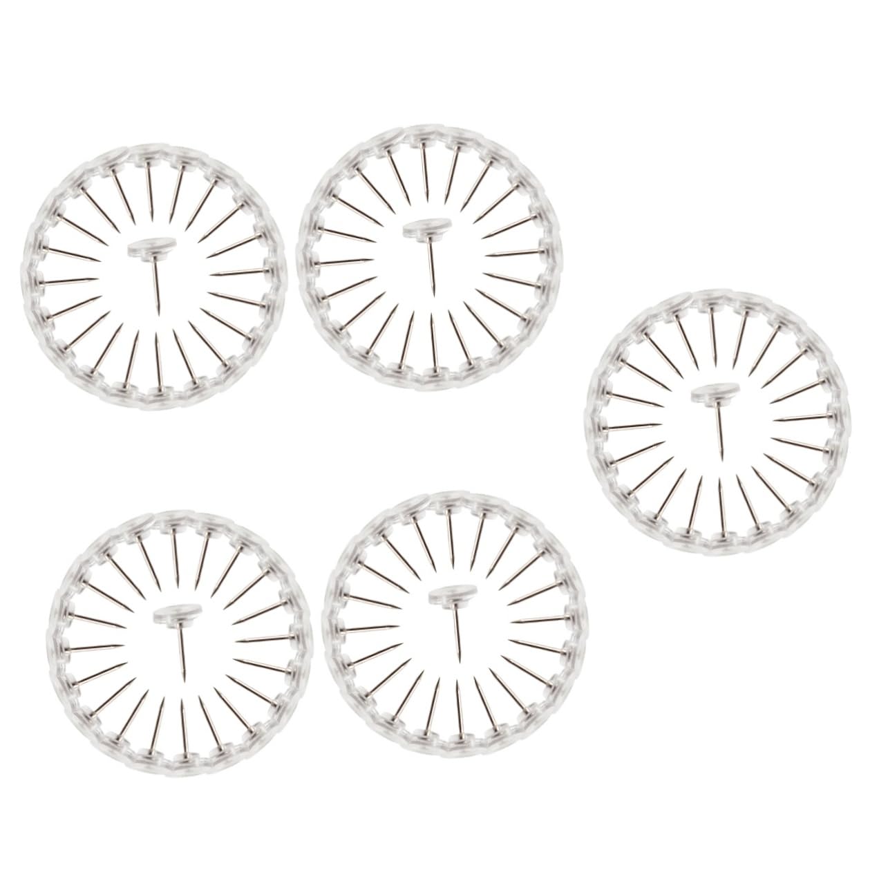 Tofficu 1000piezas Chinchetas Transparentes para Tablero De Anuncios Cajas Tacks Multiusos para Fijar Fotos Notas y Mapas Accesorios De Oficina Resistente y Duradero