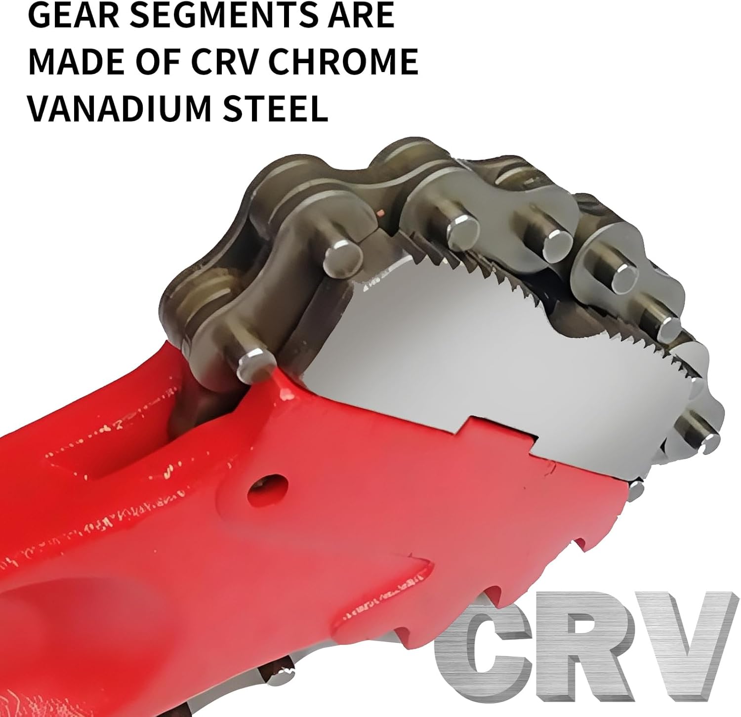 Chain Pipe Wrench 24" for 3" ~ 5" pipe diameter, chain length 20.3". Heavy-duty chain pipeline tool for pipeline installation, oilfield pipeline operations and maintenance