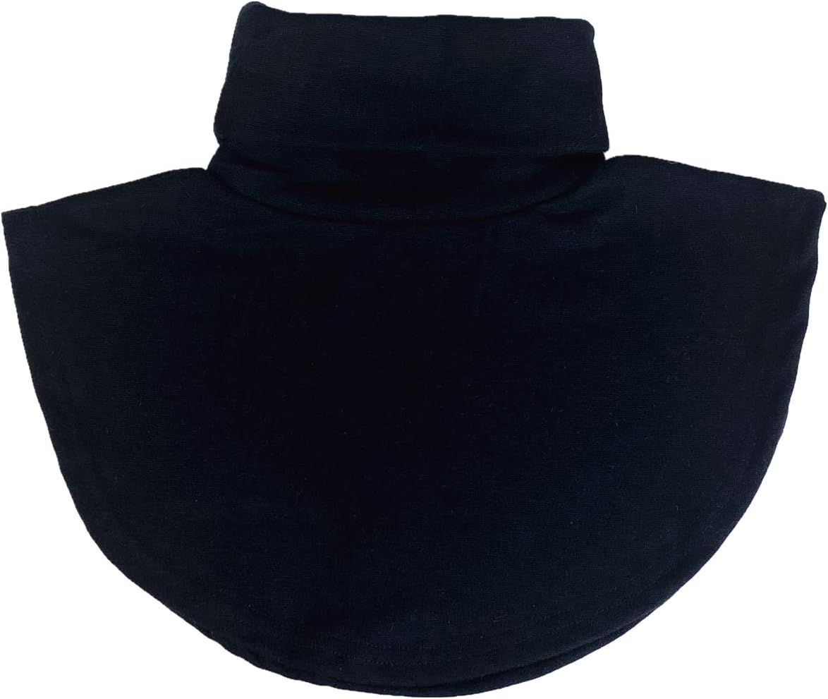 BESTERY REDODECO 3pcs Womens Mock Half Top Collar Neck Dickey False Fake Turtleneck (Black+White+Gray), 39 cm/15.6 inch(stretch elastic) - Image 8