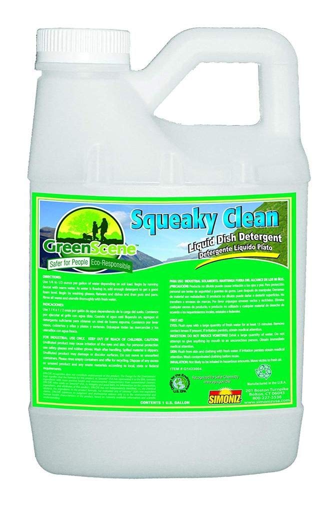 Simoniz Green Scene Squeaky Clean Liquid Dish Detergent 1 gal