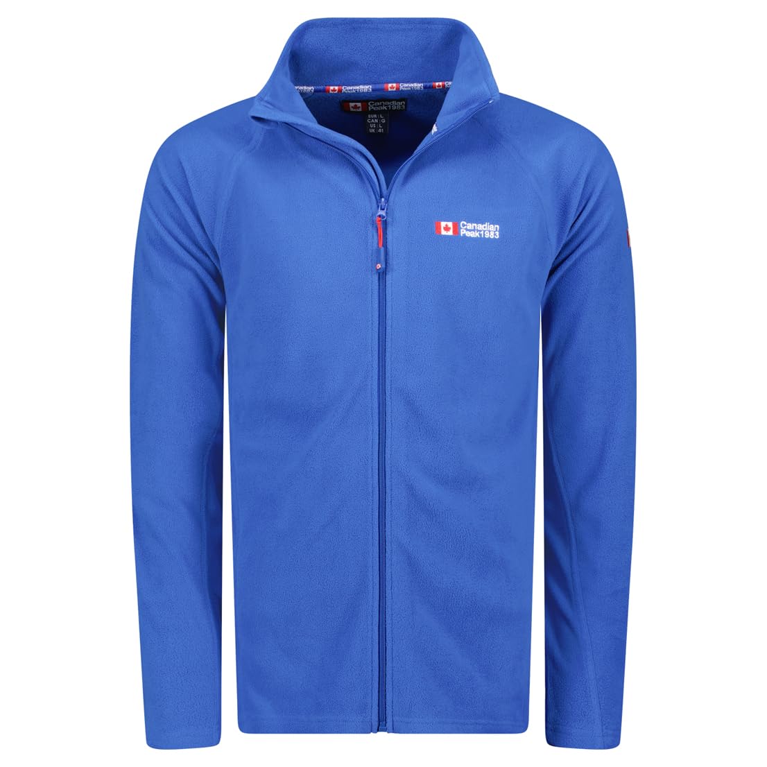Canadian Peak Men's Bleu Royal Tugeak Fz - Polaire Epaisse Homme Chaude Fermeture Zip - Veste Sweats Hiver Chaud Hommes Doux - Sweat Doublure Longues Manches - Automne Hiver ( 3XL)