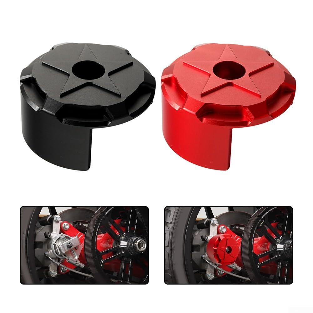 Couvercle Frein Arrière Alliage Aluminium Noir/Rouge(Black)