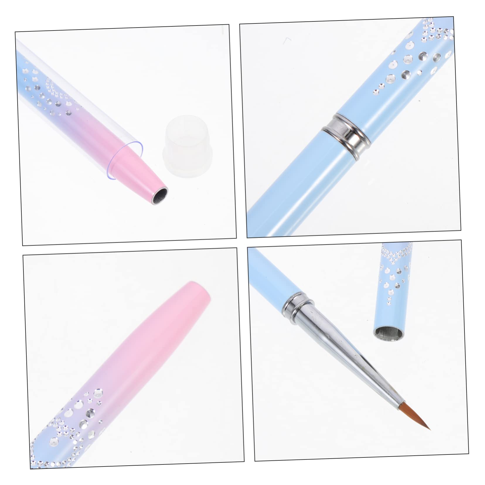 minkissy 15piezas Pinceles Para Arte De Uñas Para Manicura Herramientas De Dibujo Para Salón Casa Pinceles De Pintura y Decoración De Uñas Para Diseños Creativos y Detalles