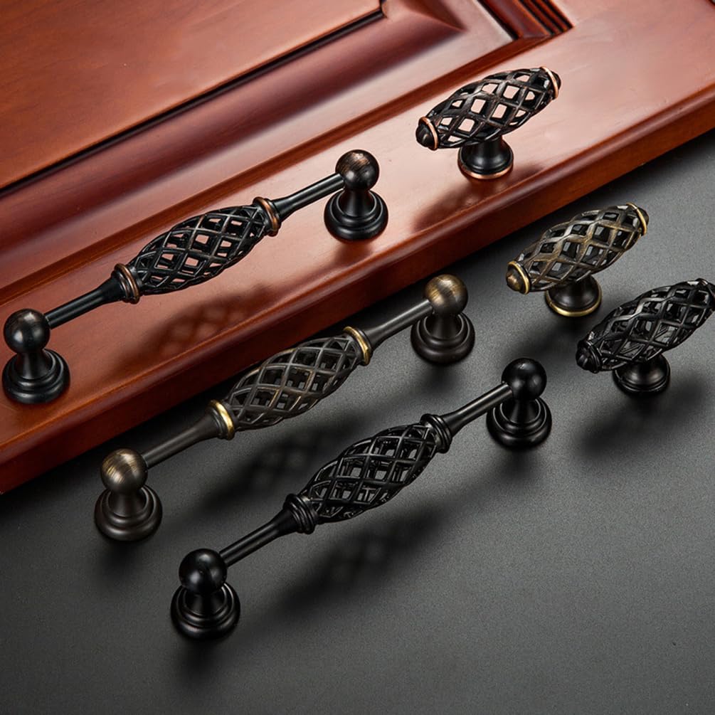 Un Set De 4 Poignées De Porte De Meuble En Forme De Branche - Couleur Dorée, Pour Tiroirs, En Alliage De Zinc, Dimensions 106*25 Mm | Leroy Merlin