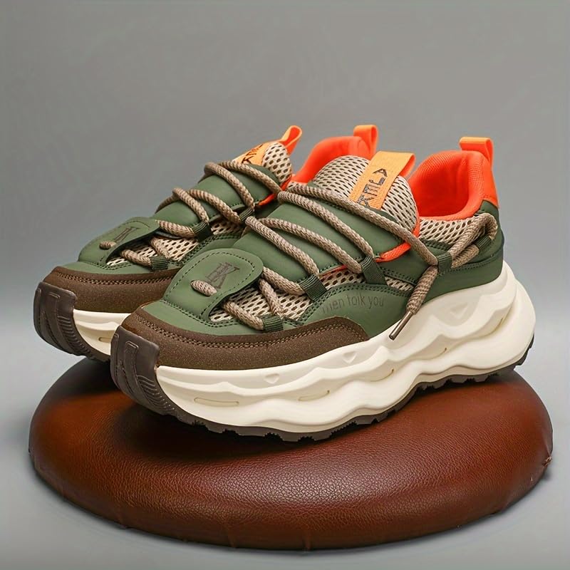 Mens Vintage Chunky Sneakers: Soft Sole, Anti-Slip, Durable, Breathable2