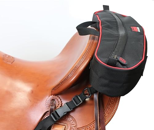Miniatura 3 de TrailMax Serie 500 - Alforja de caballo Cantle aislado y acolchado para montar en sendero bolsas acolchadas y aisladas para caballos bolsa de