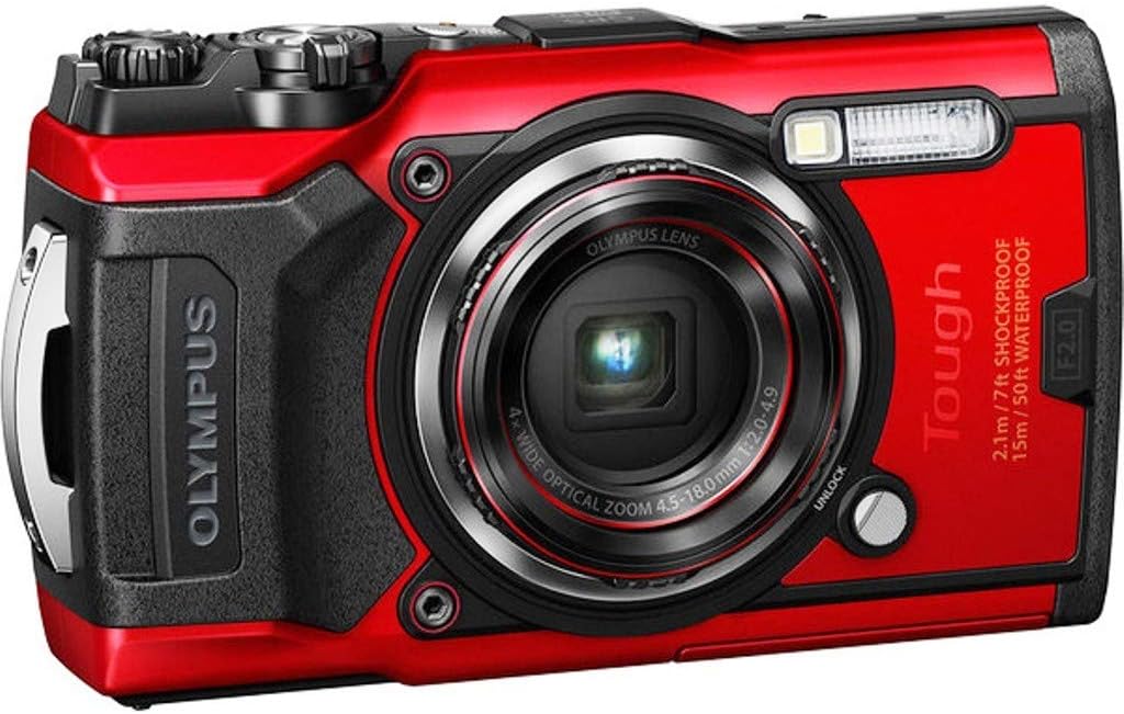 OLYMPUS Digital Camera Tough TG-6 Red 12 MP CMOS F2.0 15m Waterproof 100kgf Load Capacity GPS Built-in Wi-Fi TG-6RED