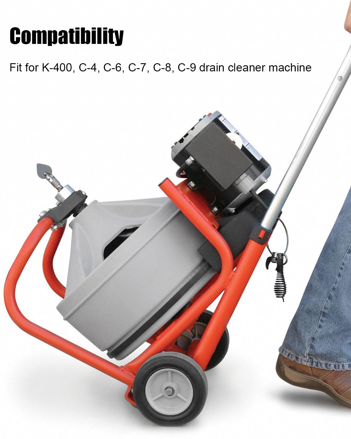 10 szt. nasadka do wiertarki węża odpływowego, głowica tnąca do odpływu pasuje do Ridgid K400, C4, C6, C7, C8, C9, do końcówek kabli odpływowych 5/20.3 cm, zestaw do cięcia ślimaka odpływowego, 10 szt