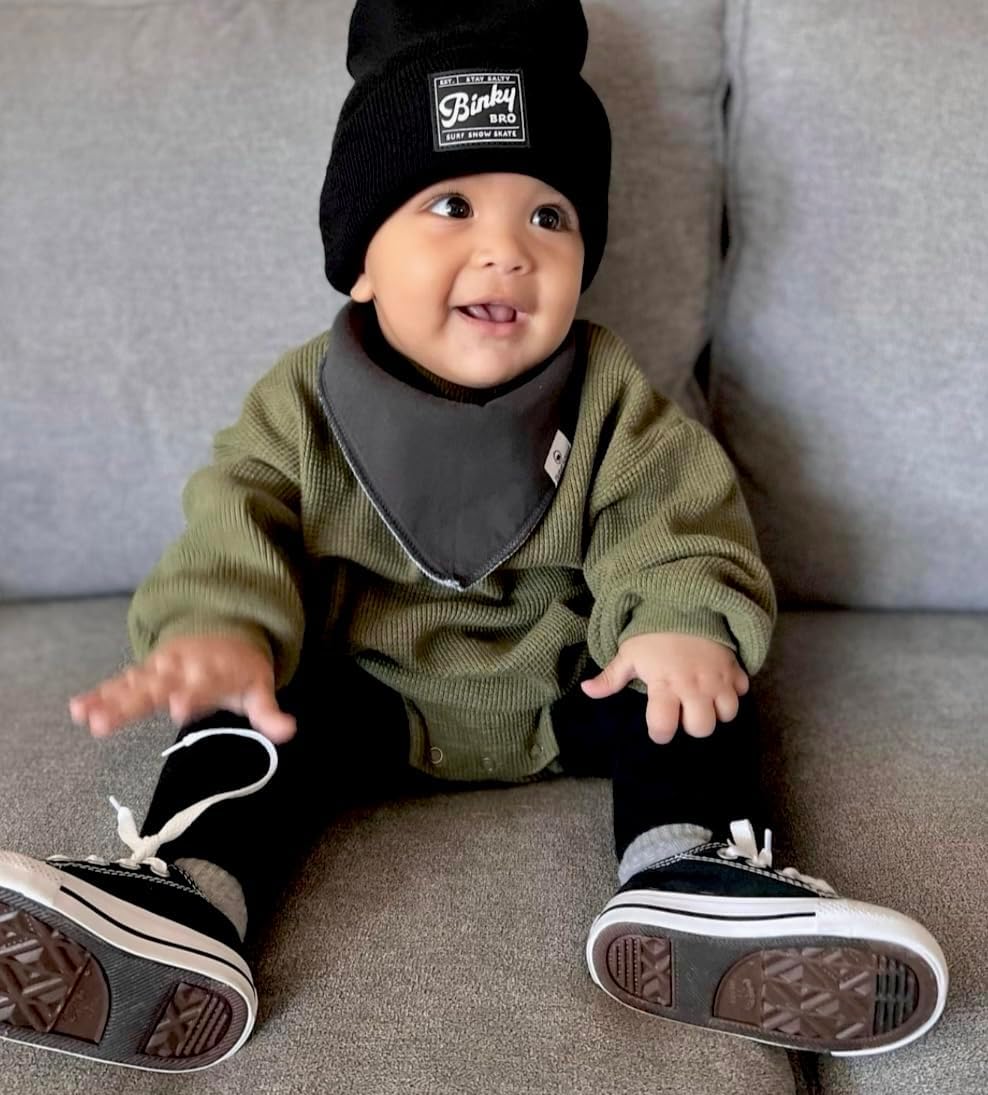 DiaperSquad's Baby Bibs for Drooling and Teething, Bibs for Boys, Baby Girl - Solid Cotton Baby Drool Bibs - Image 2