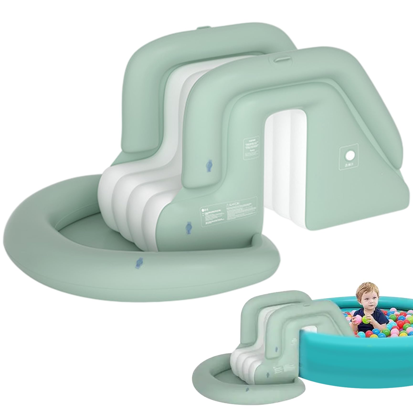 Toboggan Gonflable pour Piscine, sûr et Amusant, Mignon, en PVC épais, Anti-retournement, pour Enfants, extérieur, intérieur, Jardin