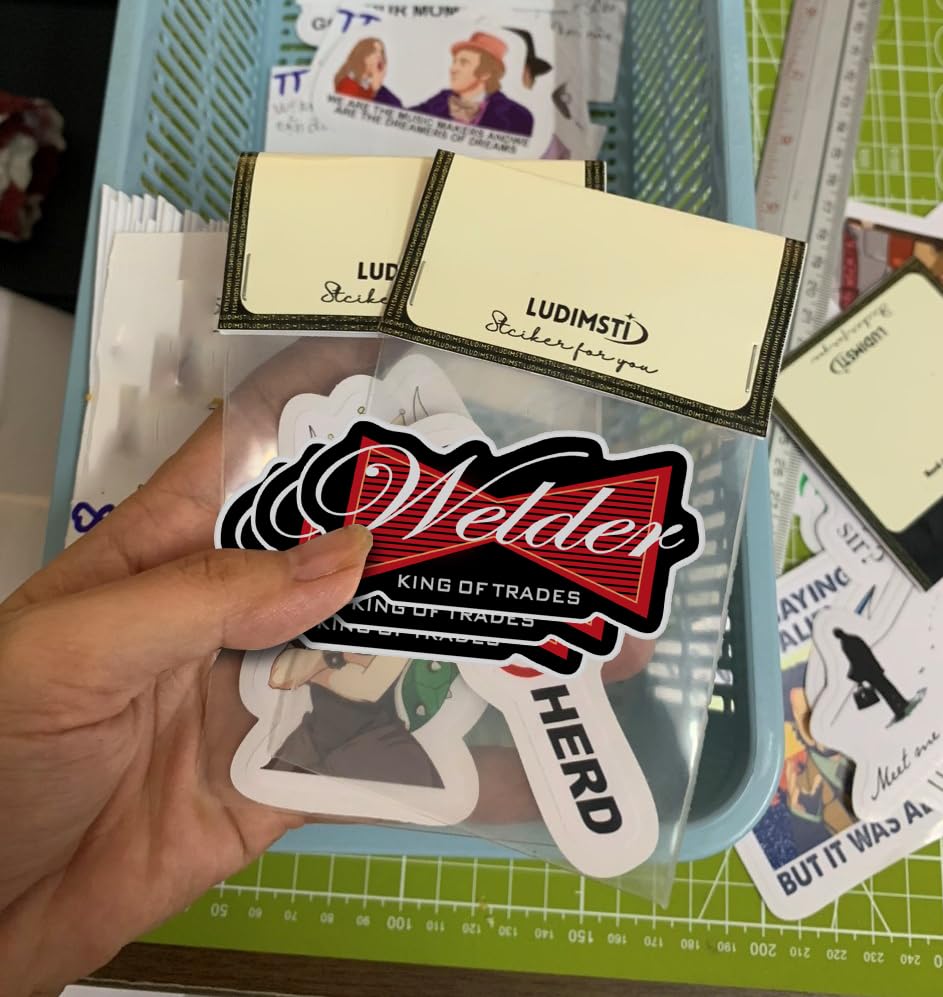 Image of (Pack of 3) Welder Sticker, Funny Welding Waterproof Stickers, 3 Inches