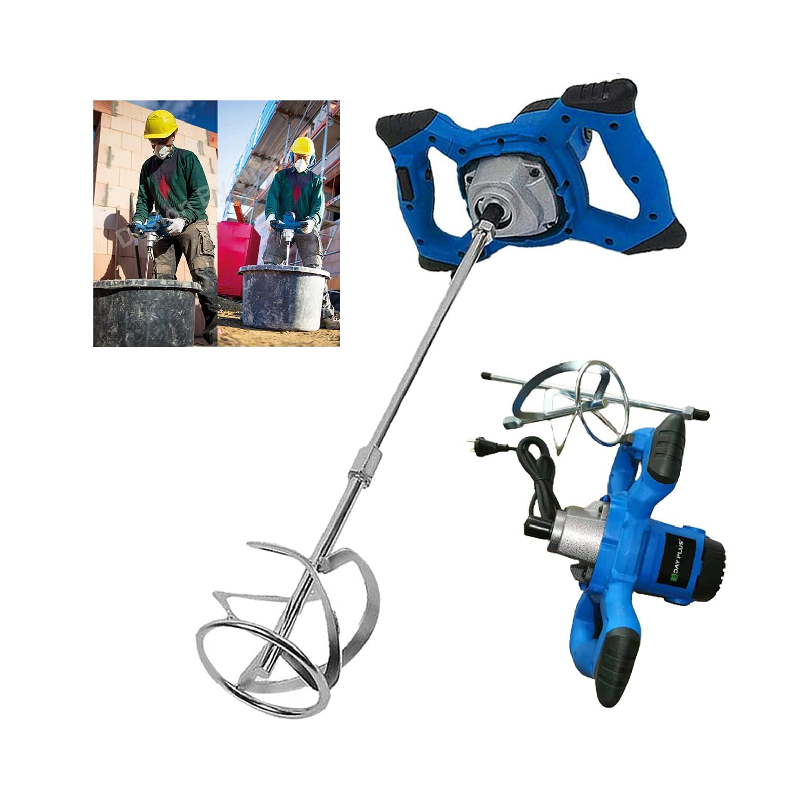 Banas 2600W Miscelatore Camion Betoniera, miscelatore malta elettrica, 6 velocità, miscelatore per malta M14, per Miscelazione di Vernice, Liquame di Cemento, Calcestruzzo, Malta, Foraggio