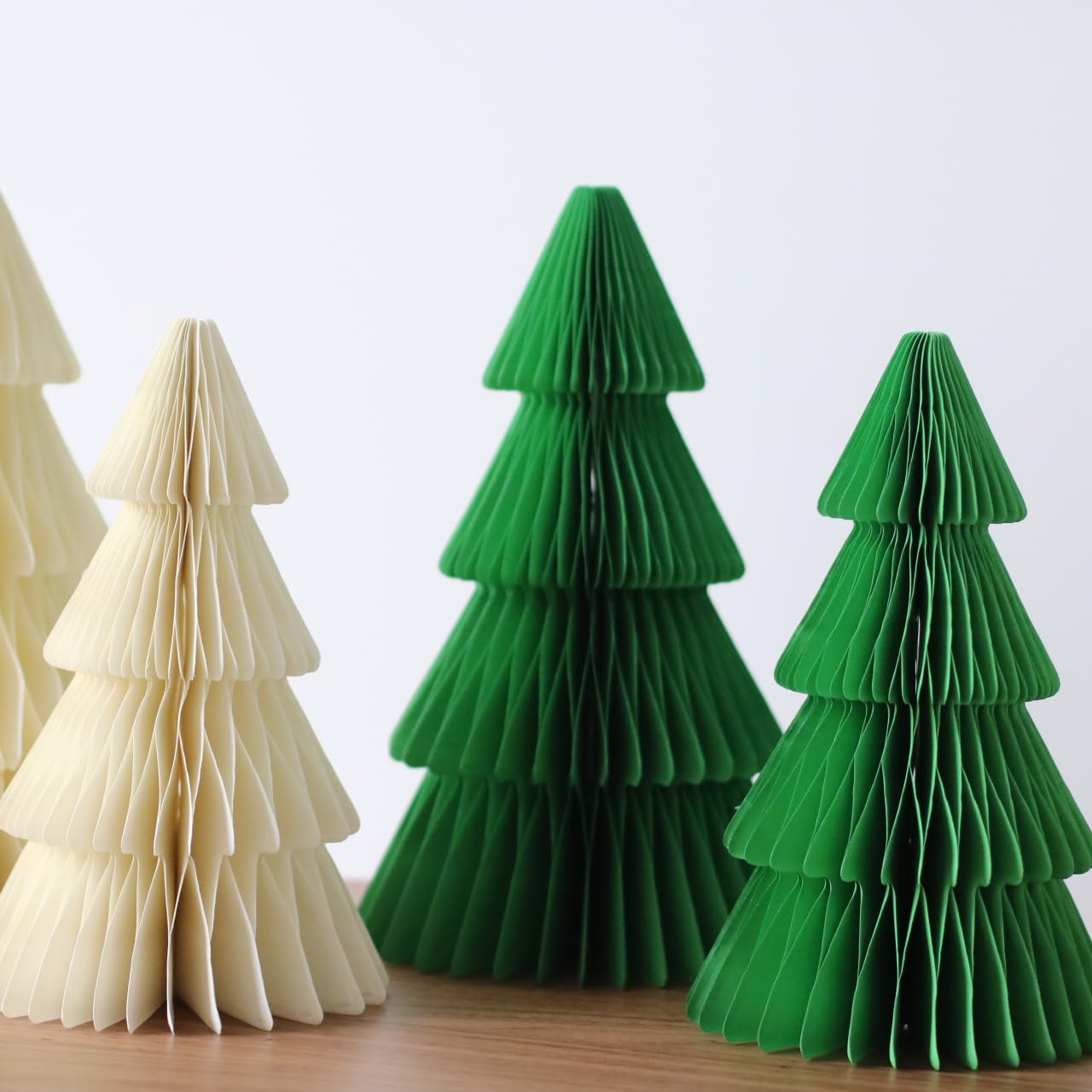 GISELA D 6 Pcs Honeycomb Paper Trees,3D Paper Trees Reusable Table Centerpieces Spring Decor for Home Office