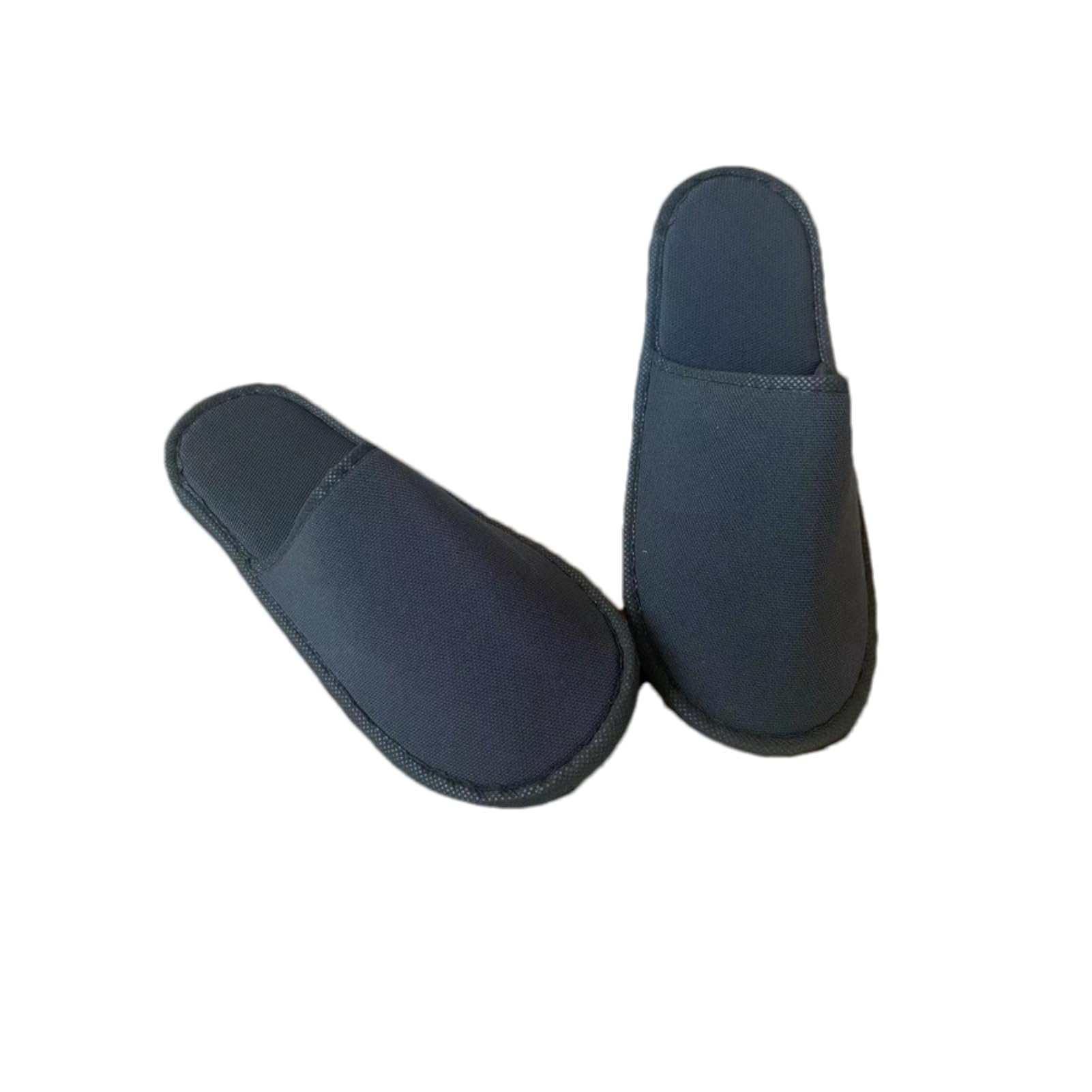 50 Paia Pantofole Monouso Tessuto Unisex Antiscivolo per Hotel Spa Viaggi | Ciabatte Usa E Getta Leggere Traspiranti Suola Spessa Bianco Nero Taglia 42 Adulti