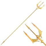 Udekit Metal Trident Spear 78 Inches Adjustable Length Cosplay Costume 3-Pronged Poseidon Weapon for Adult Women Men Halloween