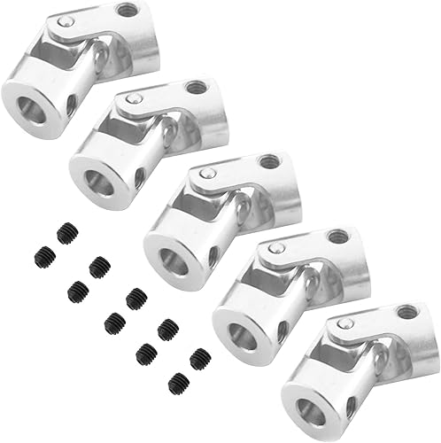 Vgoohobby - Paquete de 5 conectores de motor de acoplamiento de junta en U universales giratorios para automóvil RC, robot, barco oruga (0.197 in a