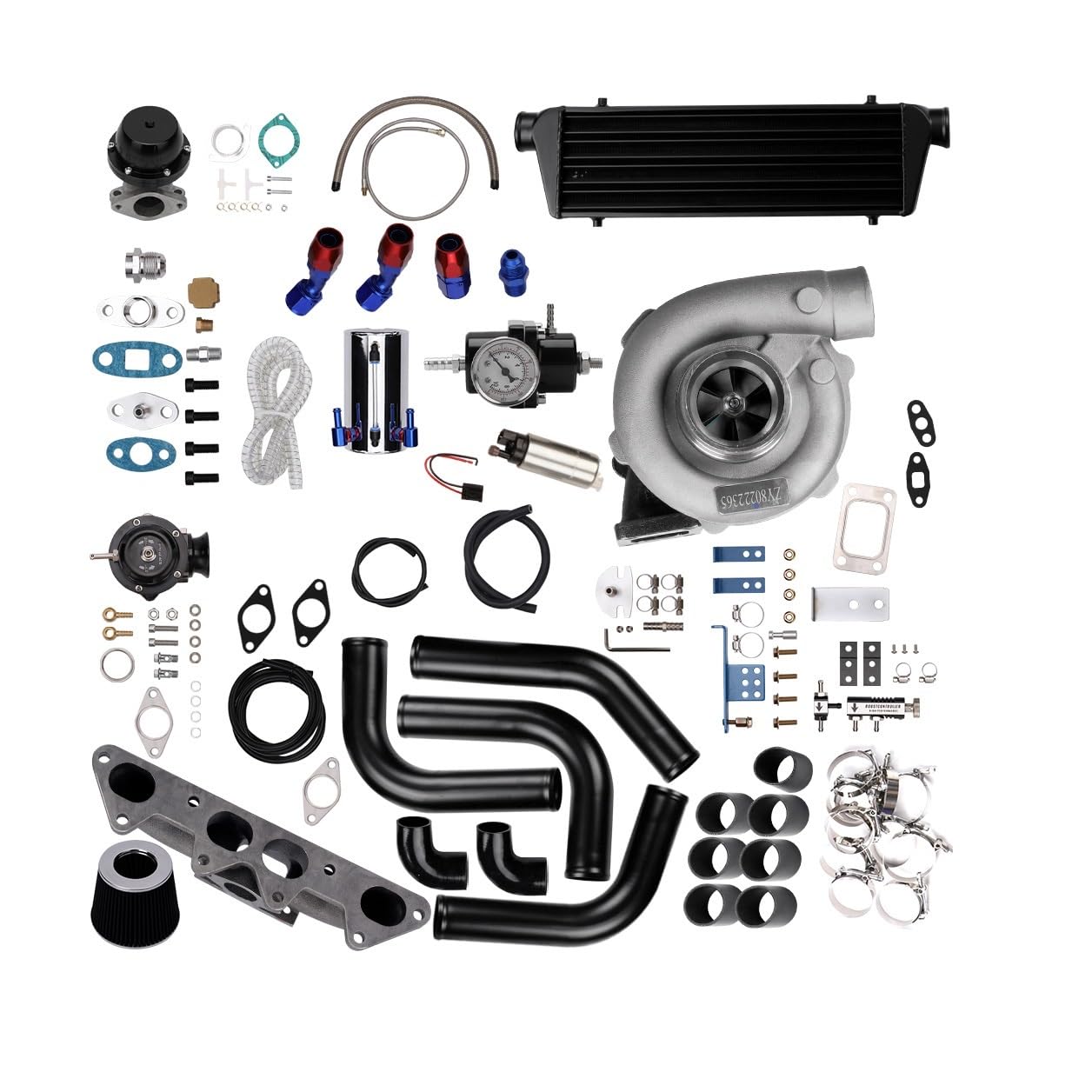 Do Accord 2,2 l / 2,3 lw/orurowanie intercoolera + kolektor + BOV + zestaw Chłodnica intercooler