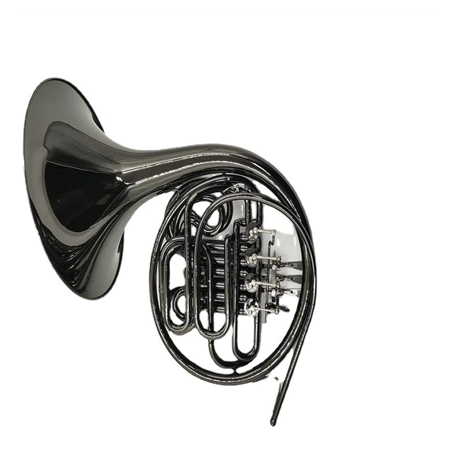 フレンチホルン 4バルブ ニッケルメッキ仕上げ　訳あり Amazon.co.jp: BフラットからFへの二重列の統合されたフレンチ