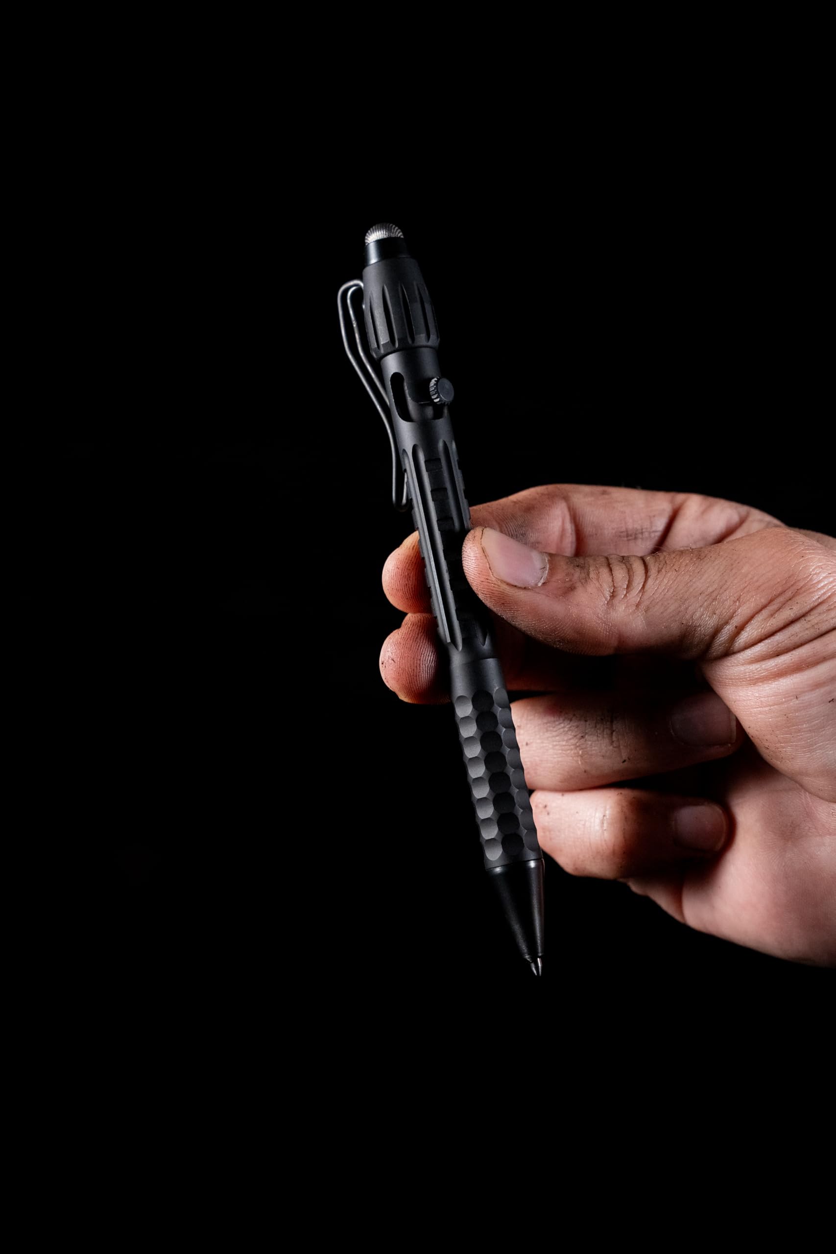 Rite in the Rain All-Weather Readiness Metal Tactical Pen with Stylus Bolt-Action Clicker Glass Breaking Tip Black Ink — view 9